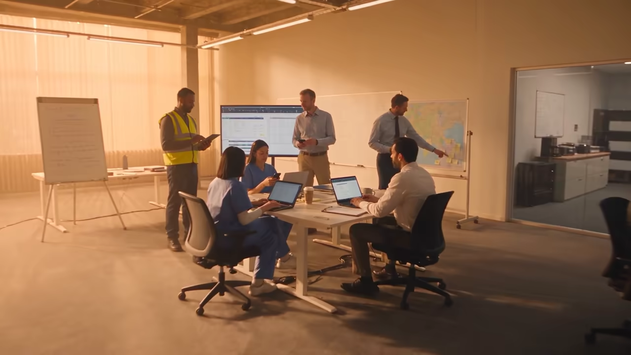 Operational teams working together